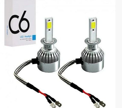 Комплект автомобільних LED ламп H1 C6 ближнє, дальнє світло, або комбінація ближнє-дальнє 222668 фото