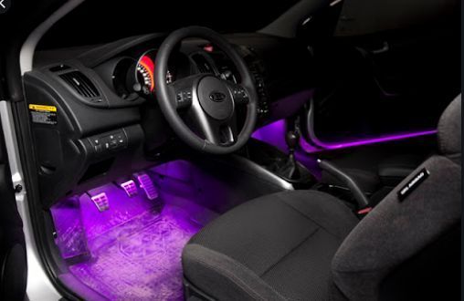 Універсальна rgb led підсвітка дуже яскрава водонепроникна підсвітка 9 діодів 222673 фото