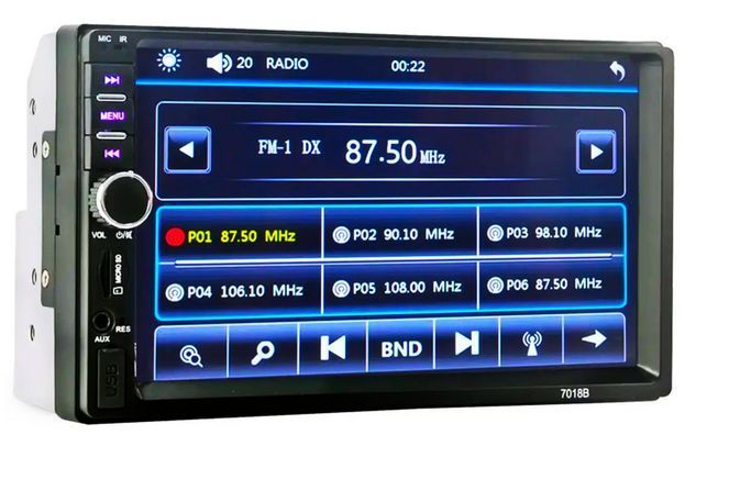 Автомагнітола 2din USB microSD Bluetooth пульт к 7018B 222577 фото