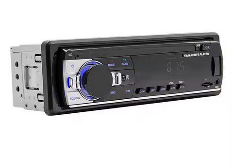 Автомагнітола з чистим звуком та підтримкою USB, SD, AUX і Bluetooth для вантажних і легкових авто з пультом управління 222584 фото