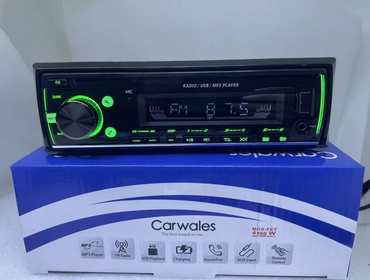Автомагнітола Carwales 729 BT-2USB Bluetooth підсвітка -7 кольорів 222590 фото