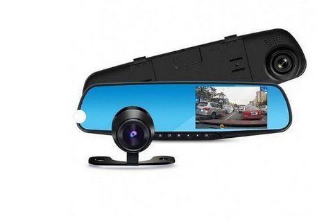 Автомобільний відеореєстратор дзеркало із двома камерами DVR 138W 222644 фото