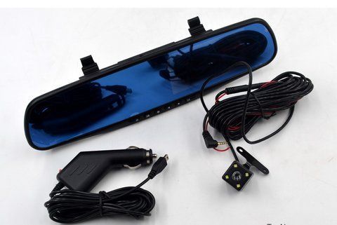 Відеореєстратор Blackbox DVR дзеркало з камерою заднього огляду дзеркало-реєстратор 222660 фото